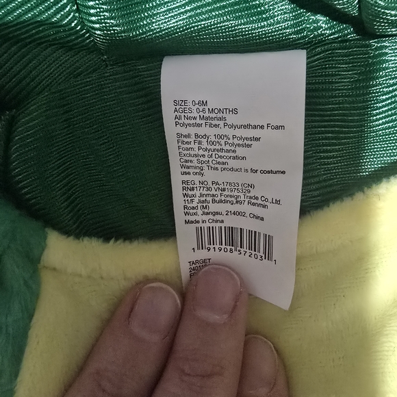 Target Green and Yellow Triceratops Kids Costume - Picture 2 of 2